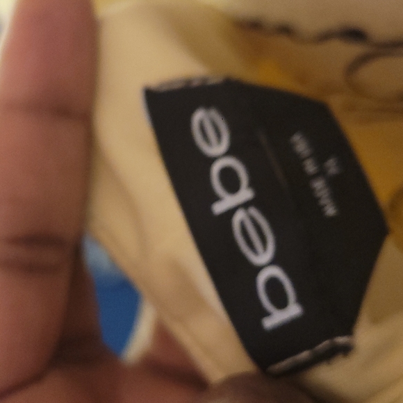 Bebe XL Yellow/Purple Floral Dress - Picture 11 of 12